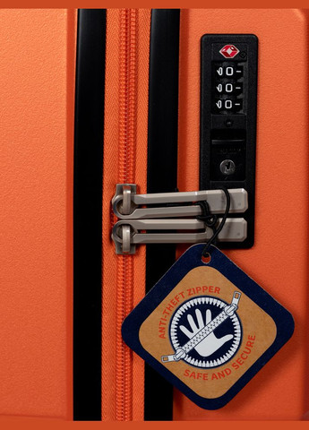 Чемодан средний M 49103 полипропилен Оранжевый Snowball (297643101)