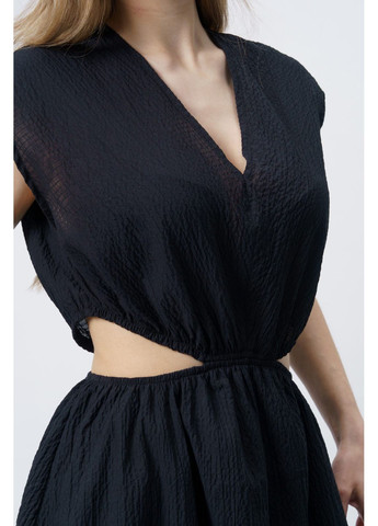 Комбинированное платье 1601132511al черный Alvo