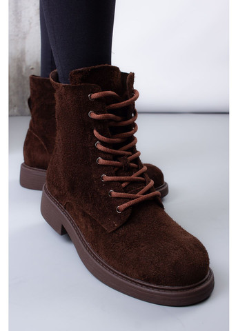 Черевики жіночі M380-1-2 натуральна замша коричневі 346567 Where Uwear (364658678)