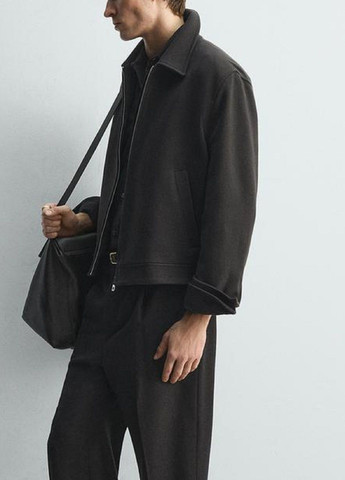 Коричневая демисезонная куртка Zara