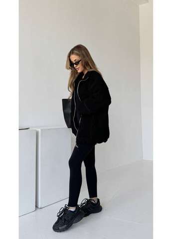 Жіночий бомбер оверсайз на блискавці з кишенями MonCher на блискавці (360428989)