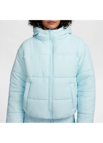 Блакитна куртка жіноча nsw tf synfl nk clsc pfr light blue Nike