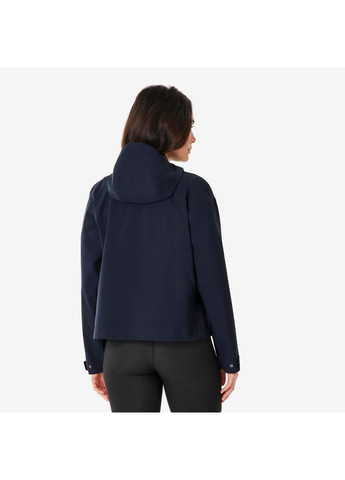 Бежева демісезонна куртка жіноча mh100 для туризму синя Quechua