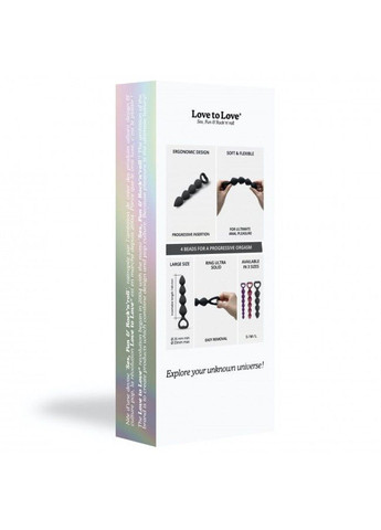 Анальная цепочка BING BANG L - BLACK ONYX Love To Love (339865875)