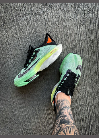 Зеленые всесезонные кроссовки мужские nike air zoom alphafly green | найк аир зум алфафлай зеленые No Brand