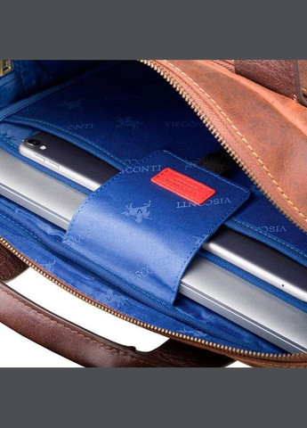 Мужская кожаная сумка Hugo с отд/для ноутбука 13" Havana Tan/Merlin (TC82 TAN/MLN) Visconti (326055607)