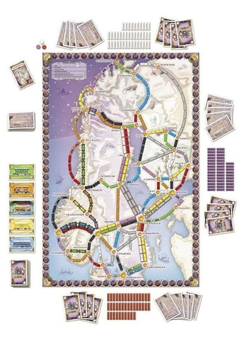 Настольная игра Билет на поезд: Северные Страны / Ticket to Ride: Nordic Countries Game (326666464)