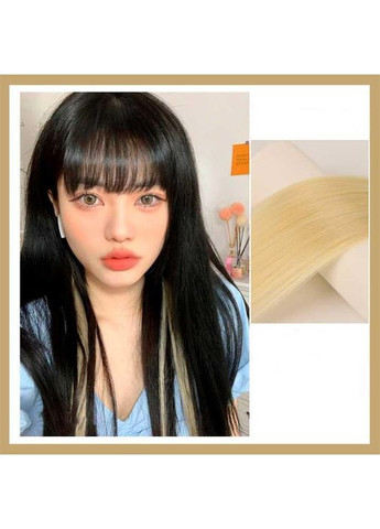 Кольорове пасмо волосся на шпильках 60 см K866-10 No Brand (366665255)