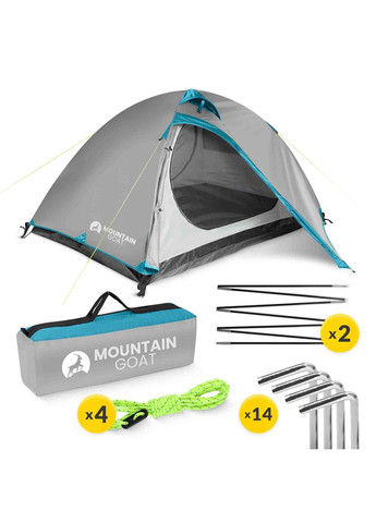 Намет двомісний туристичний Mountainдля двох P-5905973406550 Сірий Mountain (352475249)