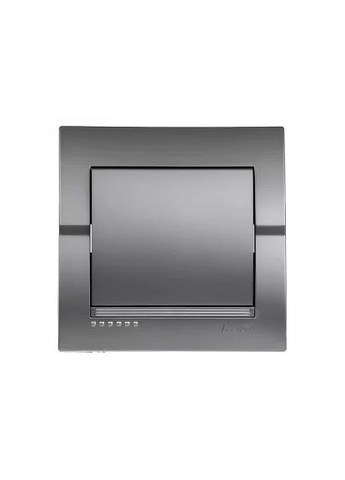 DERIY Выключатель темно-серый металлик Lezard (361150876)