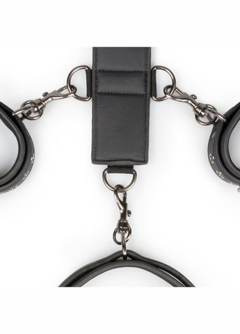 Набор для фиксации шеи и запястья, искусственная кожа, черный EasyToys (303902659)
