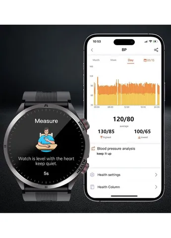 Смарт-часы S26 с измерением ЭКГ давления и Bluetooth-звонками (Красный) Lemfo (392680830)