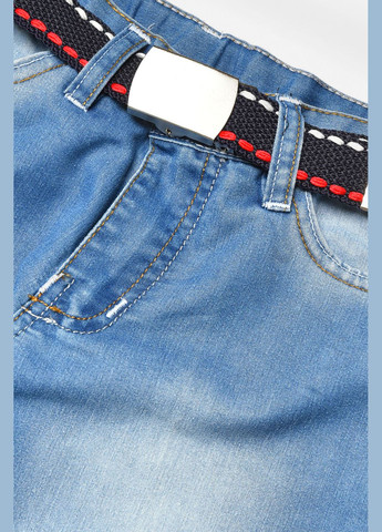 Синие демисезонные прямые джинсы детские для мальчика синего цвета Let's Shop