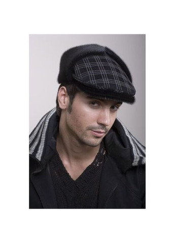 Кепка з натуральної овчини "Ватсон" в клітинку (SC33122) Shlyapka (295922524)