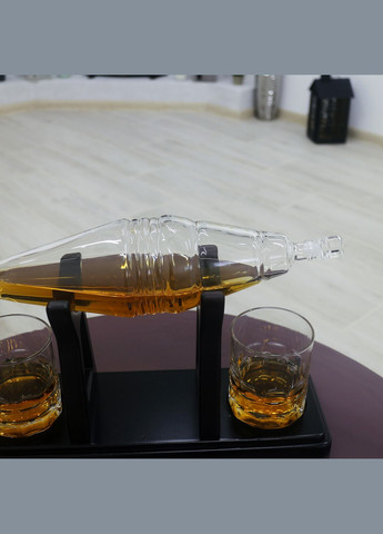 Декантер "Мина" набор графин и 2 стакана для виски (GP241207) Гранд Презент (302254512)