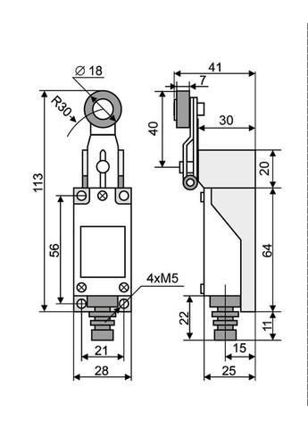 Кінцевий вимикач МО 8104 A0050030012 Аско-Укрем (346088940)