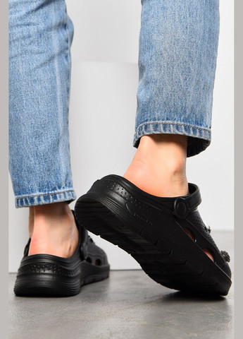 Крокси жіночі чорного кольору Let's Shop (317462515)