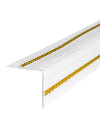 Плинтус РР самоклеящийся 2300х140х4мм Белый с золотой полоской love-shopping Sticker Wall (354658565)