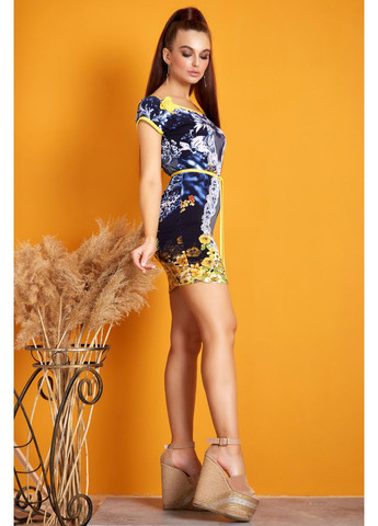 Синее платье 351.0767+а Seventeen