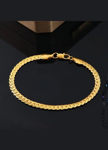 Браслет для чоловіка або жінки 20 см позолочений Кобра 5 мм Fashion Jewelry (289355721)