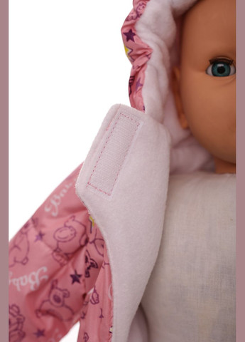 Конверт на флісі для дівчинки з принтом Ведмедик baby рожевий 68 см (44952) BABYKROHA (297200457)