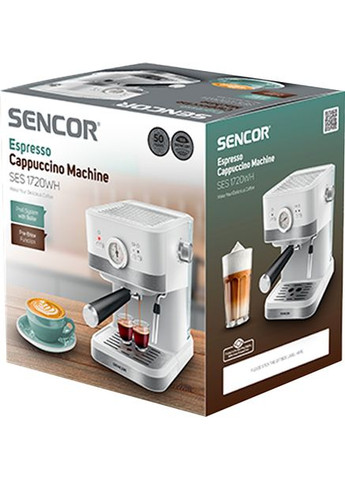 Кофеварка эспрессо SES 1720WH Sencor (368584564)
