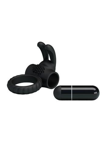 Эрекционное виброкольцо, черное, силикон Pretty Love (347314080)