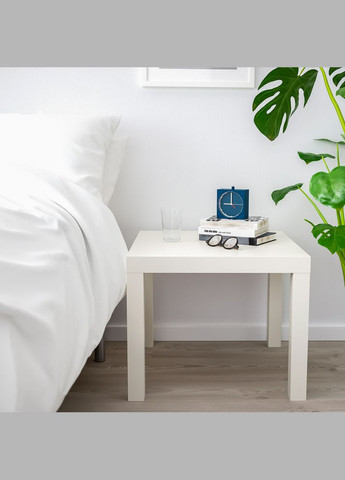 Журнальный столик белый 55х55 см IKEA (272150125)
