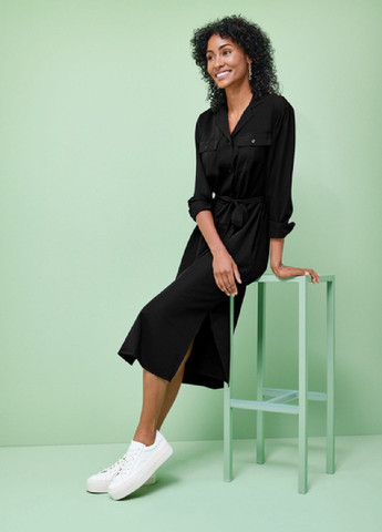 Чорна повсякденний сукня-блузка жіноча уцінка Esmara однотонна