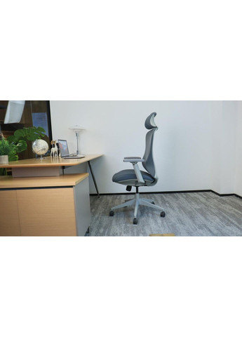 Кресло поворотное MAGNUS LUX темно-серая ткань/серый каркас Intarsio (365461529)