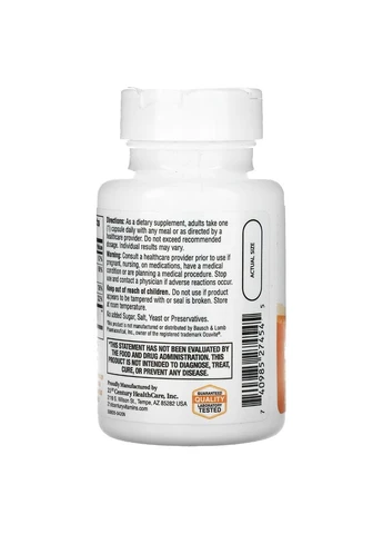 Лютеїн та Зеаксантин, Healthy Eyes, Lutein & Zeaxanthin,, 60 капсул 21st Century (369741700)
