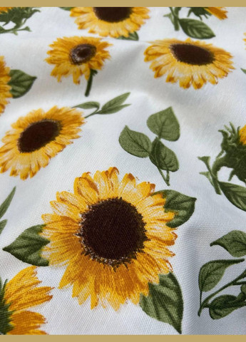 Скатерть водоотталкивающая 120х180 см хлопчатобумажная Подсолнечники 05012 (0501-2) No Brand (308755070)