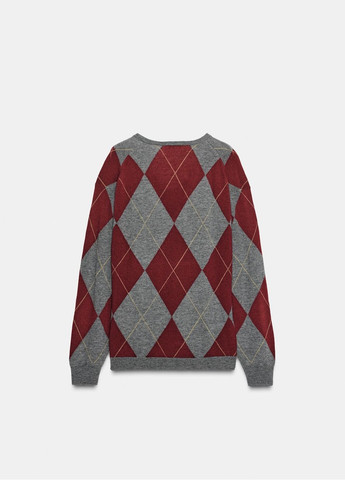 Комбинированный демисезонный свитер Zara