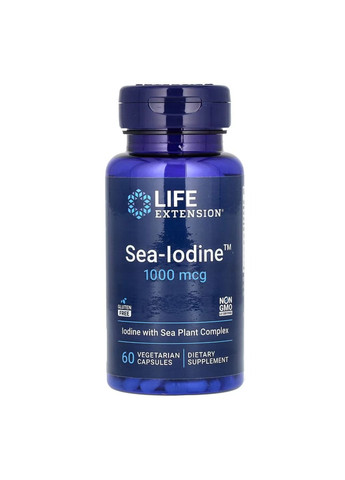 Добавка Sea-Iodine™ 1000mcg - 60 vcaps Life Extension (285787775)