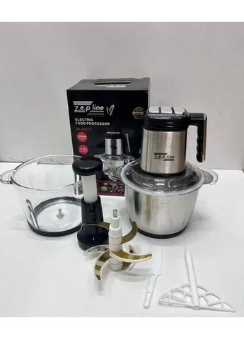 Блендер измельчитель SK-06008 набор 2в1 блендерный измельчитель 2 скорости Серебристый 800 Вт Sokany (357208033)