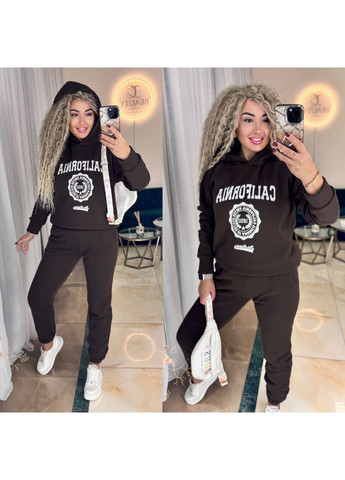 Костюм California тринитка на флисе,брюки и худые с капюшоном. Україна (362749566)