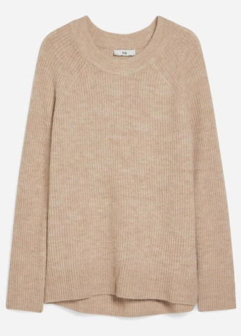 Бежевий демісезонний светр в складі з вовною C&A