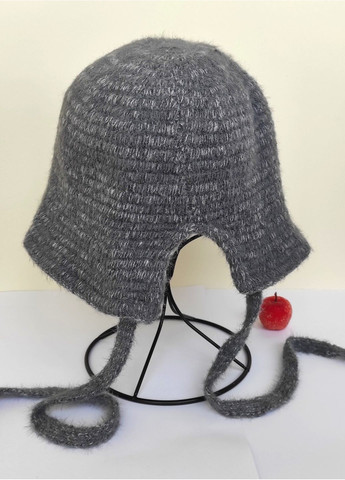 Жіночий Зимовий Капелюх Капор В'язана Тепла Шапка Капор на Зав'язках з М'якої Пряжі Модний Головний Убір на Зиму 2025 No Brand в'язана шапка капор з зав'язками (366453908)