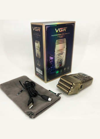 Электробритва V-349 шейвер, тройное лезвие VGR (364665381)