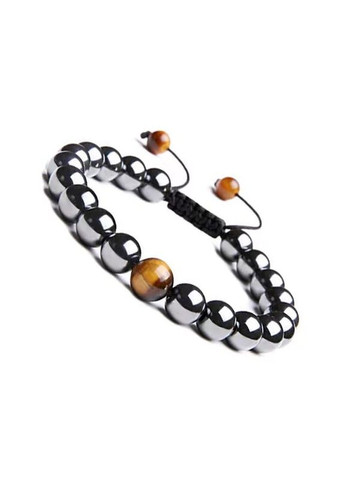 Браслет из гематита и тигрового глаза на стяжке (80059) Hemst (301070990)