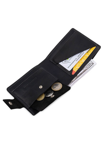 Шкіряне портмоне чоловіче 11566 Чорний Grande Pelle (306882172)