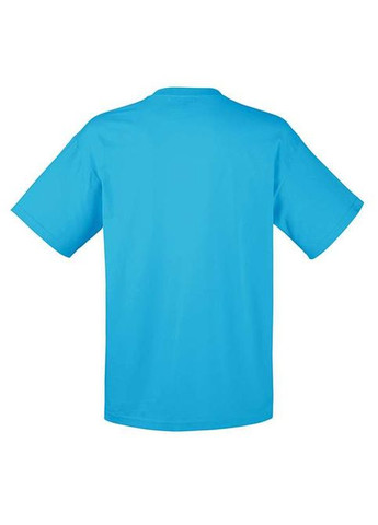 Блакитна футболка чоловіча valueweight v-neck ультрамарин (0610660zu3xl) з коротким рукавом Fruit of the Loom