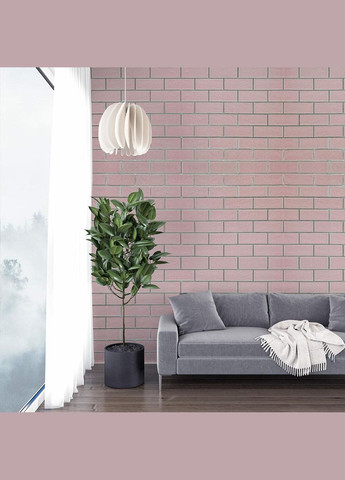 Панель стеновая 70*70cm*5mm розовый кирпич с серебром (D) SW00001501 Sticker Wall (300242230)