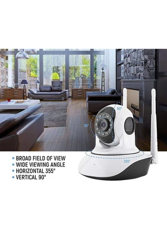 Панорамная камера видеонаблюдения V380 Q5 IP Wi-Fi (360 градусов) Белая No Brand (402883888)