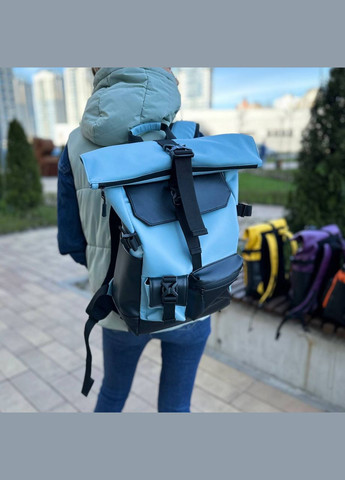 Блакитний молодіжний міський рюкзак для подорожей для ноутбука Travel 4.0 No Brand (290253828)