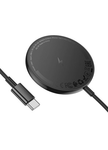 БЗП CW61 Phantom magnetic wireless fast charger with digital display Black Hoco (366671312)