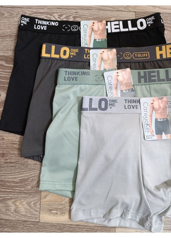 Мужские трусы - боксеры, однотонные, CAREUOKIN (364358543)