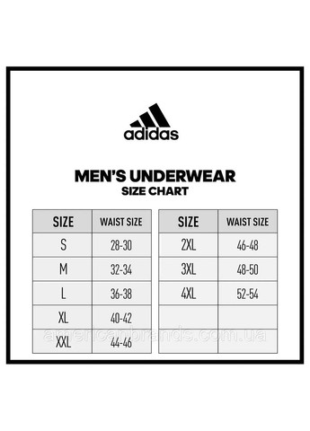 Комплект мужских хлопковых трусов-боксеров Athletic comfort, 4 шт. размер S adidas slim fit (370442690)