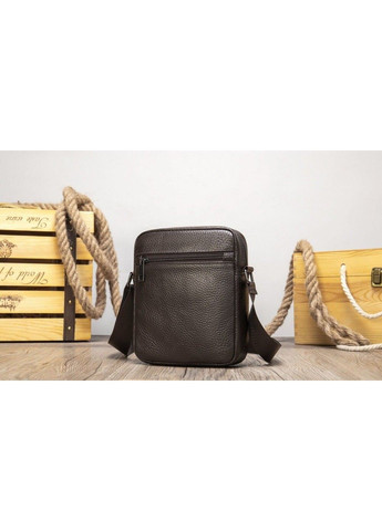 Мужская кожаная тёмно-коричневая сумка 14993 Vintage (323459228)