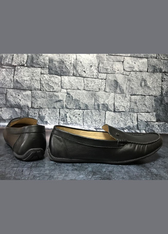 Шкіряні чоловічі перфоровані мокасини чорного кольору, Тм, Україна Bistfor (308859538)